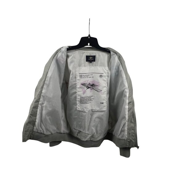 NASA Space Futuristic Gray Bomber Jacket With Patch & Logo Details For Unisex Li - Picture 7 of 15